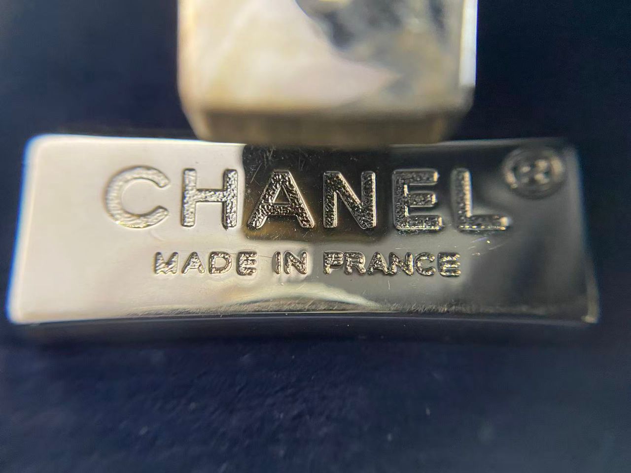 CHANEL 2007 Horoscope Navy Blue Metal Gripoix Gold Crystal Small Mini Minaudière Bag