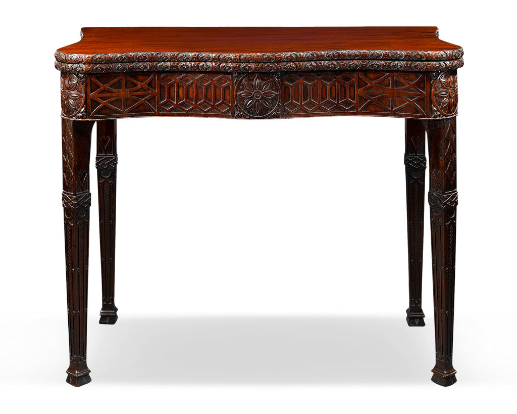 George  III Mahogany Concertina Card Table