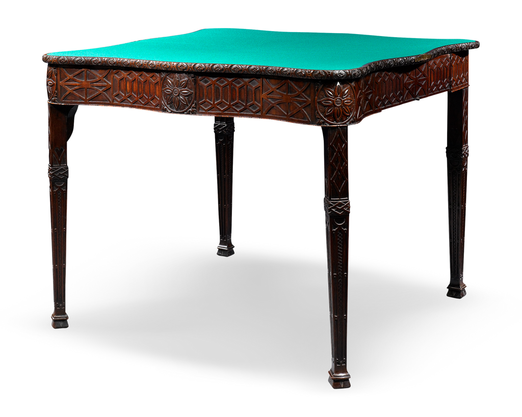 George  III Mahogany Concertina Card Table