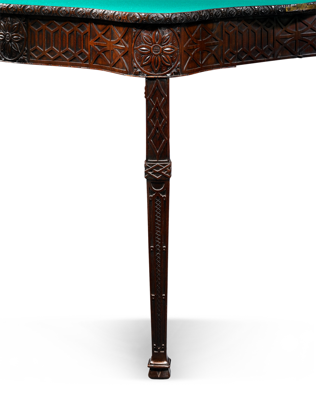 George  III Mahogany Concertina Card Table