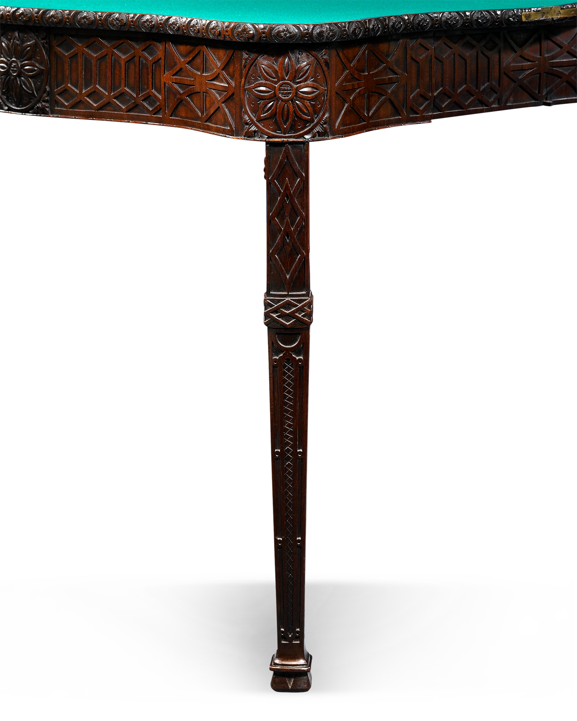 George  III Mahogany Concertina Card Table