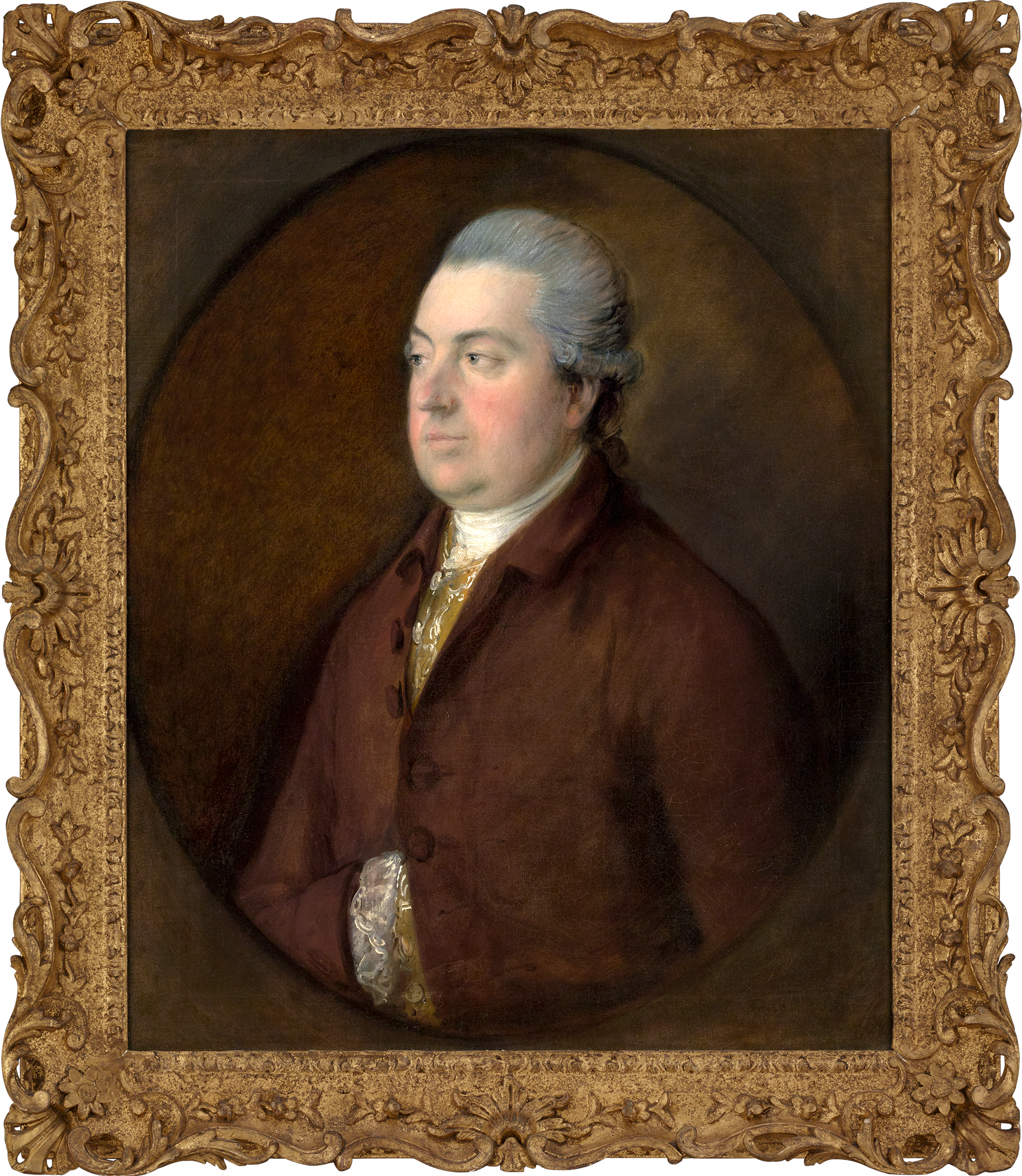 This portrait was completed circa 1766, when Gainsborough lived in the fashionable spa town of Bath