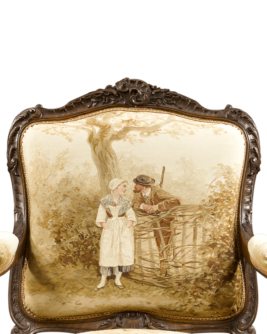 Aubusson tapestries and upholstered furniture have graced royal and noble homes since 1743