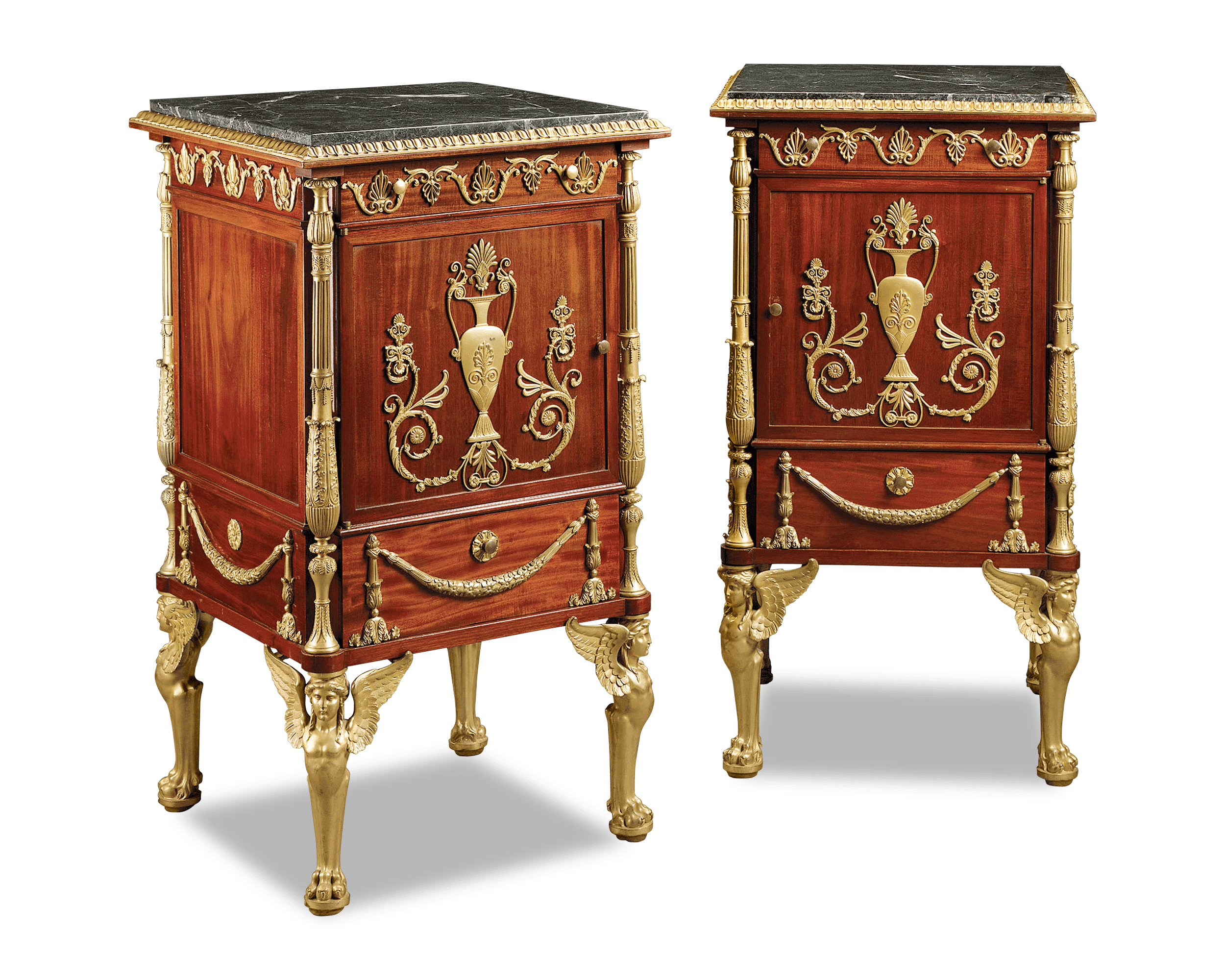 Krieger was inspired by the furnishings of Malmaison, one of Napoleon and Josephine's palaces