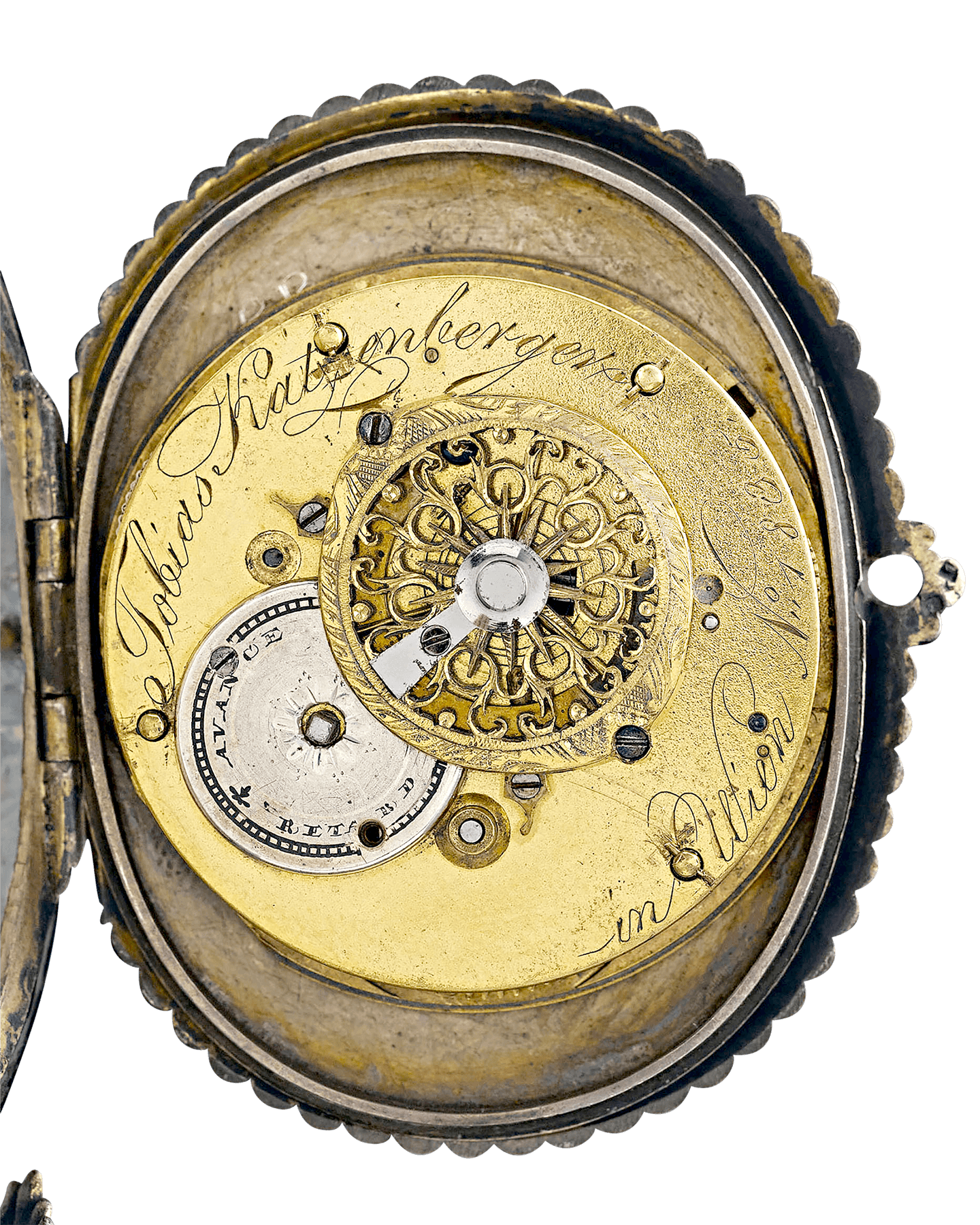 Viennese Enamel Soldier Clock