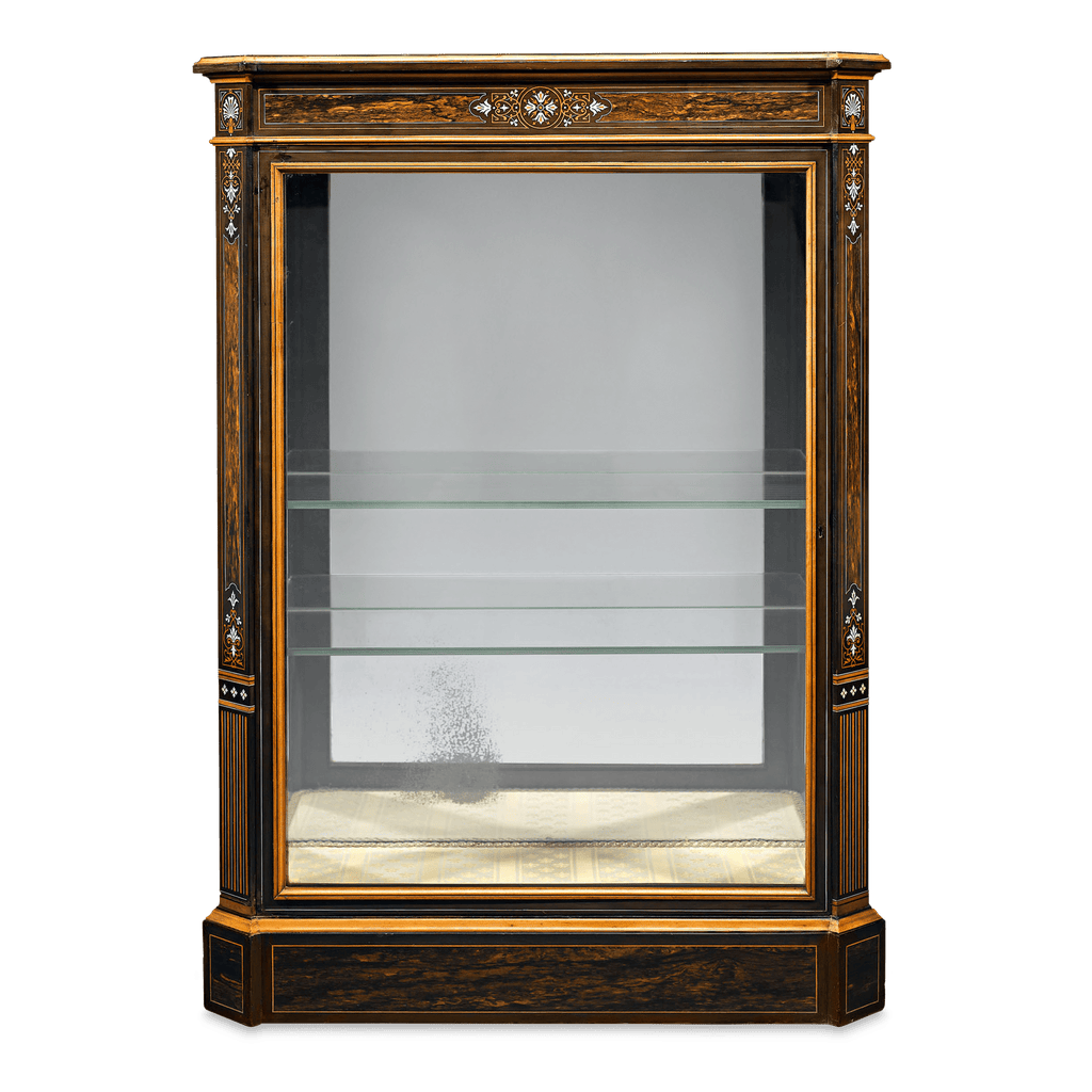 Intricate details and rare materials recommend this Victorian vitrine