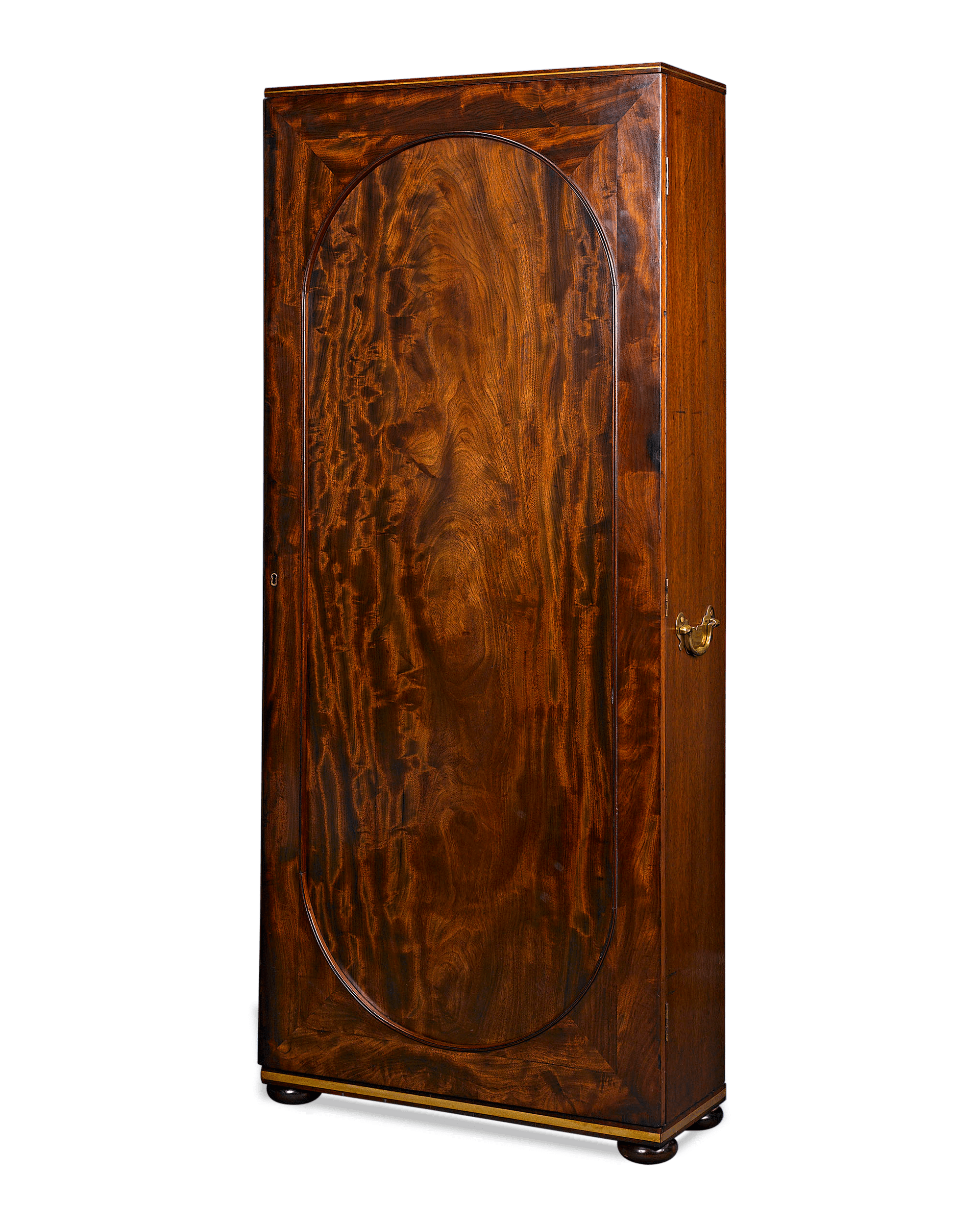 Lustrous Cuban mahogany and classical design make this case a flawless addition to any decor