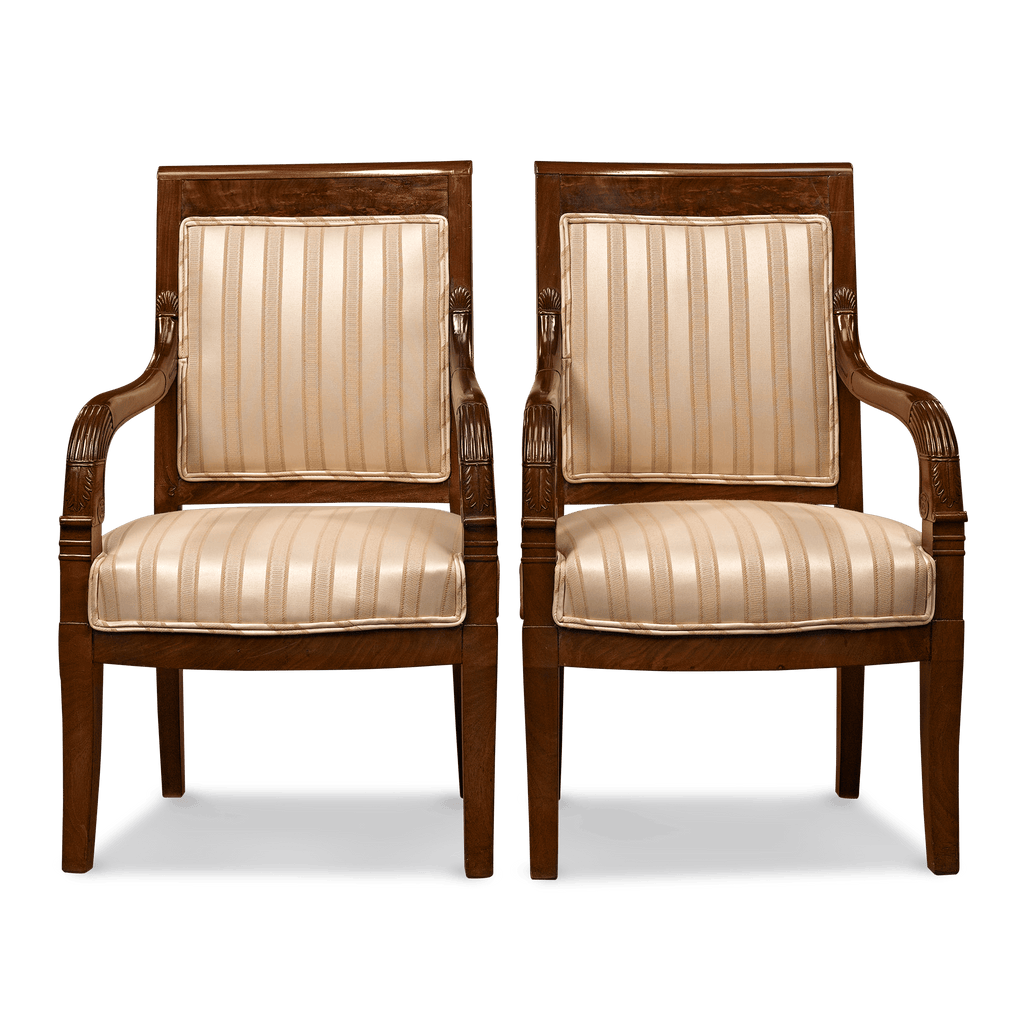 Directoire Upholstered Armchairs