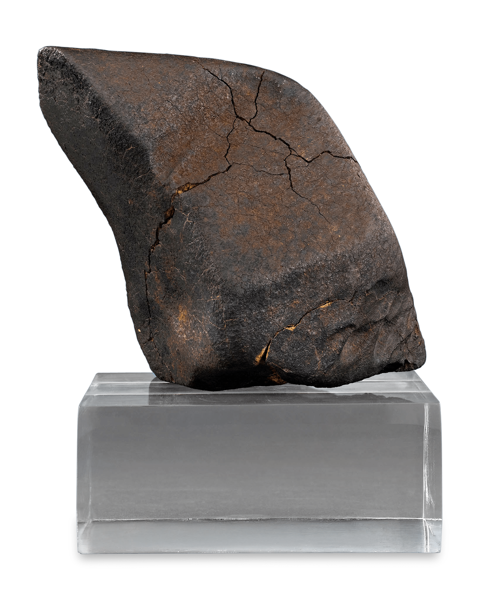 Oriented Nose Cone Chondrite Meteorite