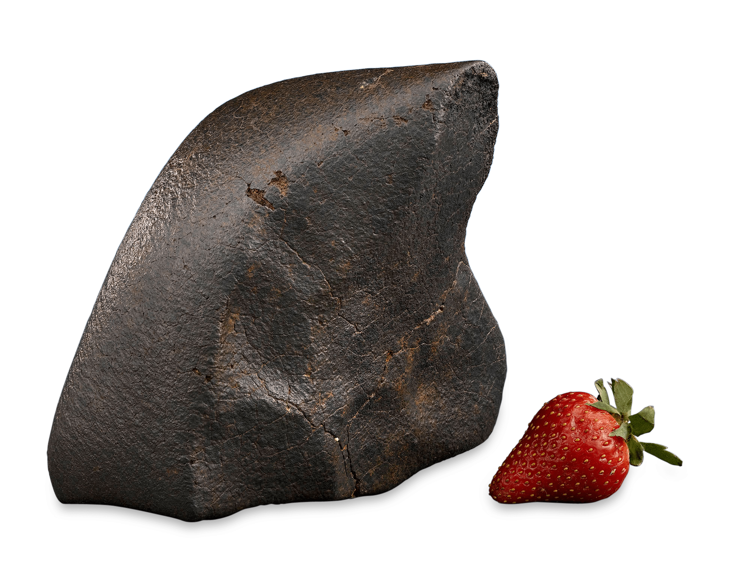 Oriented Nose Cone Chondrite Meteorite