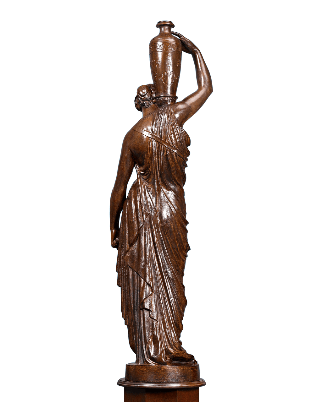 The base is mounted with a plaque reading "Fonderies Du Val D'Osne / 58 BD Voltaire, Paris"