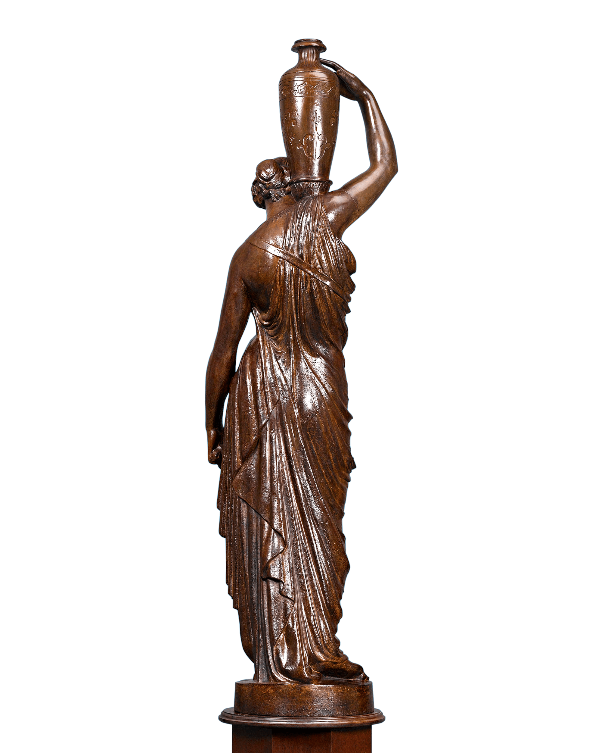 The base is mounted with a plaque reading "Fonderies Du Val D'Osne / 58 BD Voltaire, Paris"