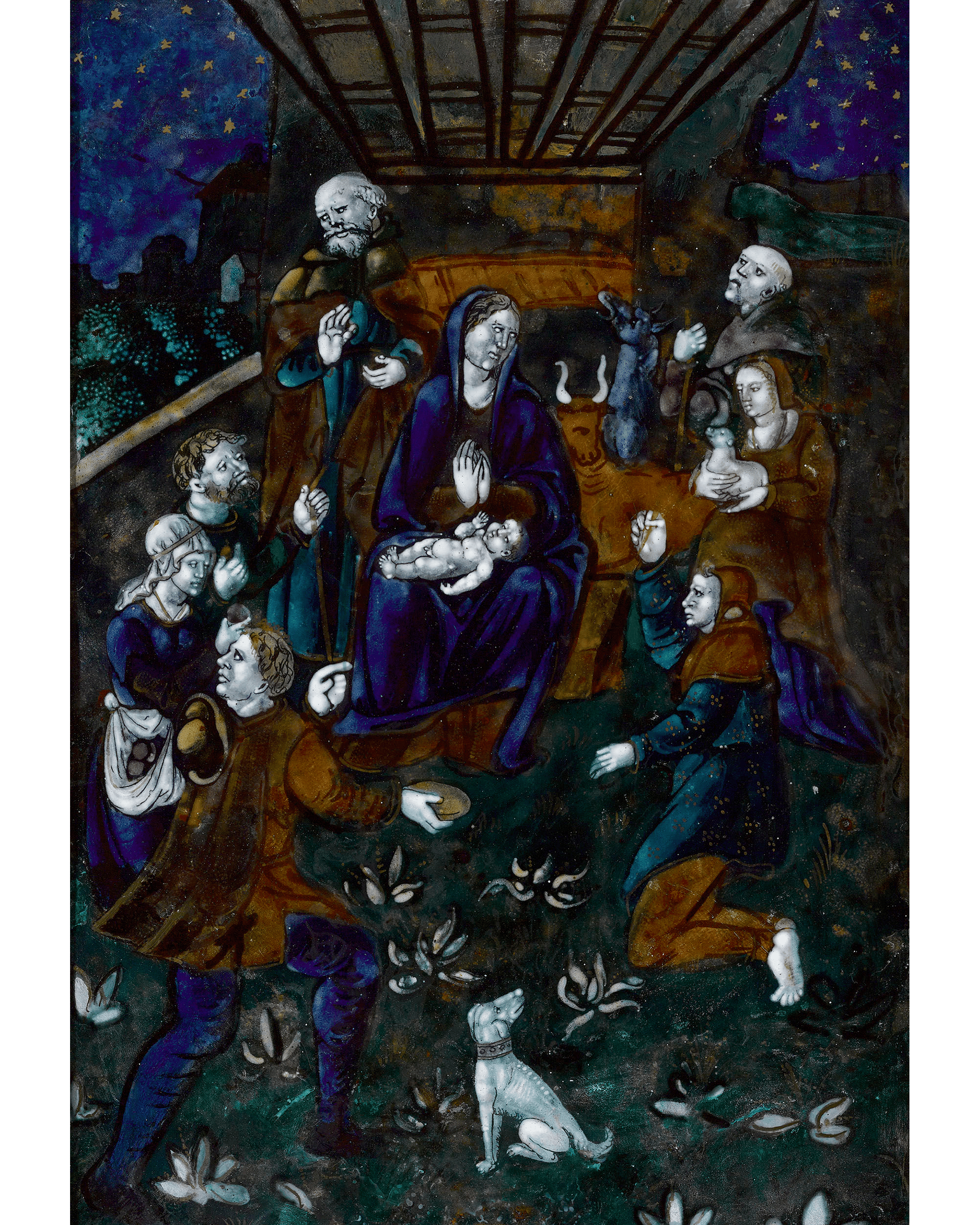 This remarkably rare Limoges enamel plaques dates to the Renaissance age