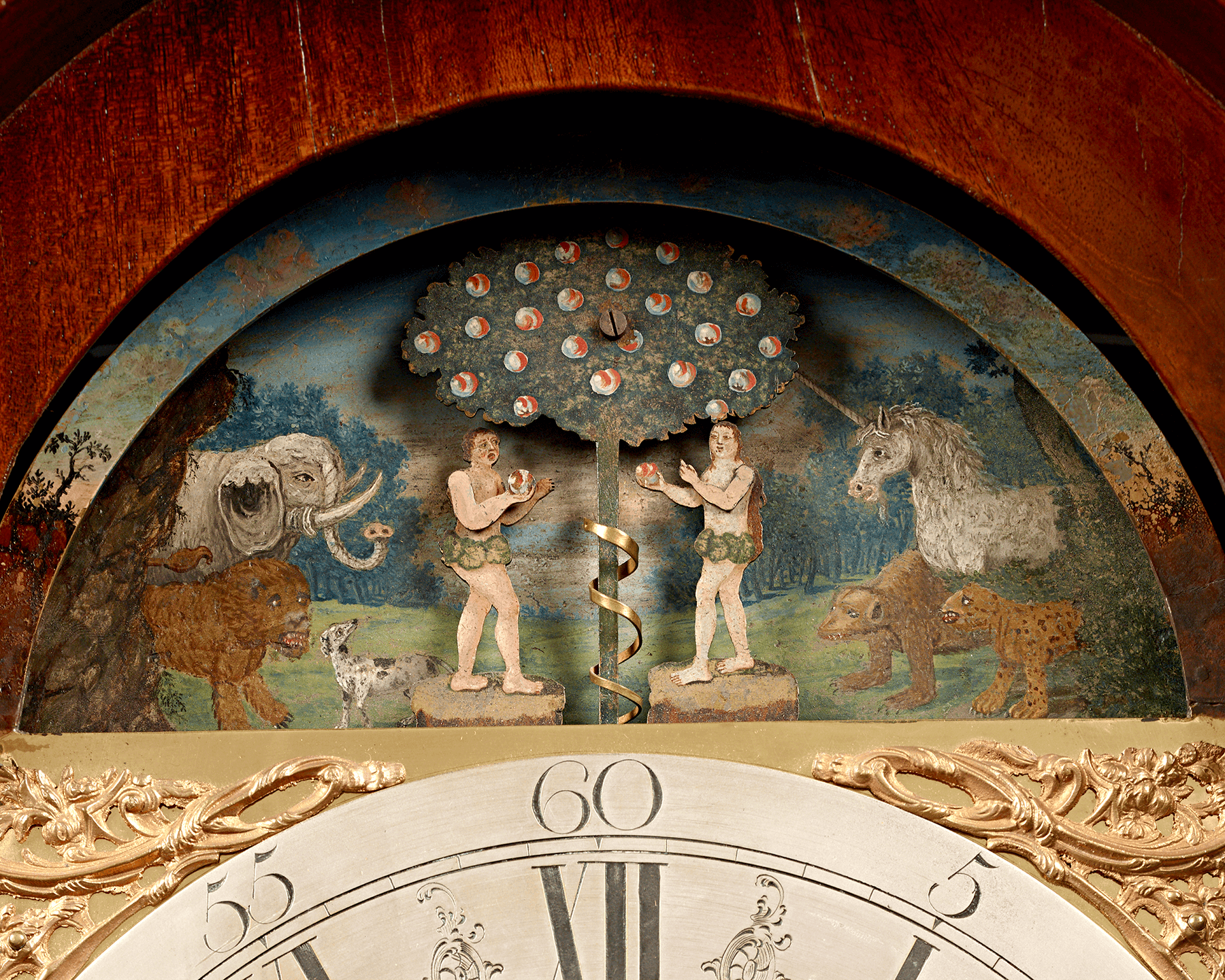 George III Adam and Eve Automaton Longcase Clock