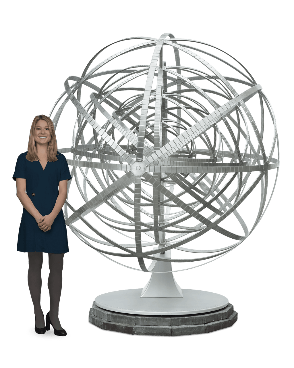 Escher-Inspired Sculpture "Concentric Rinds" by Zadora-Gerlof