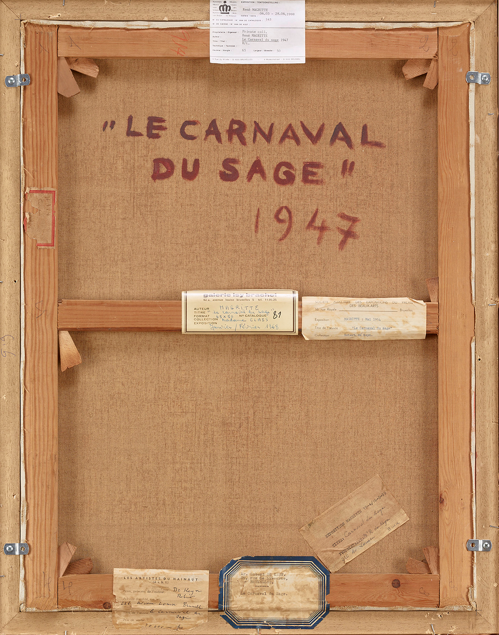 Le carnaval du sage by René Magritte