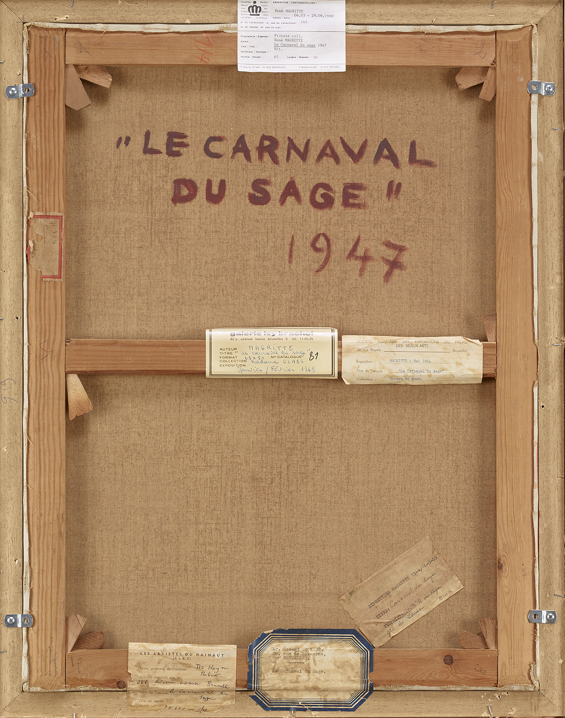Le carnaval du sage by René Magritte