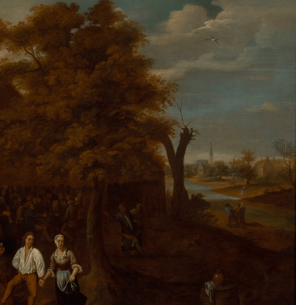 A Peasant Country Scene by Jan Thomas van Kessel