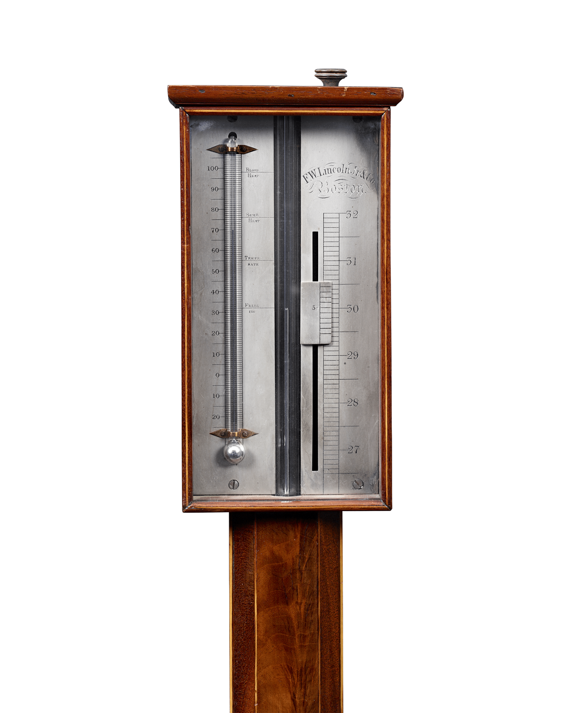 Barometer and Thermometer by F.W. Lincoln Jr. & Co.