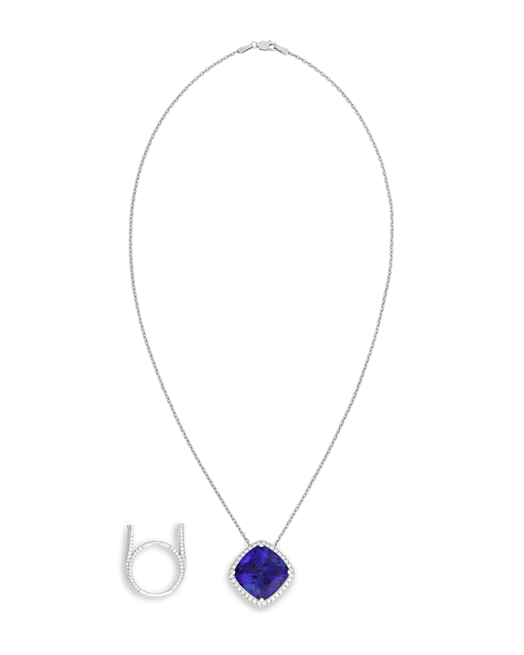 Tanzanite Convertible Pendant Ring, 22.43 Carats