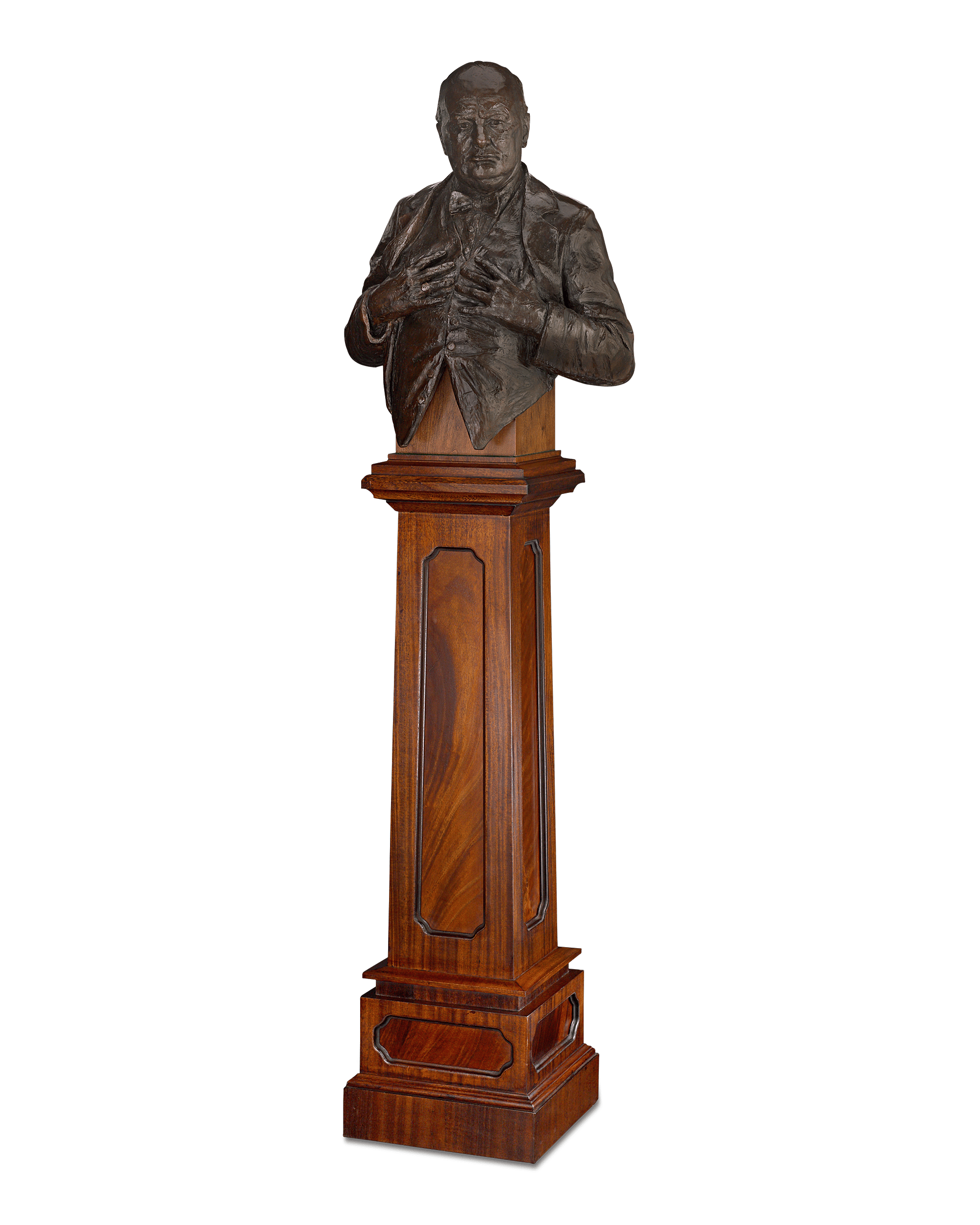 Churchill Bronze Bust by Vivien Mallock 9/12