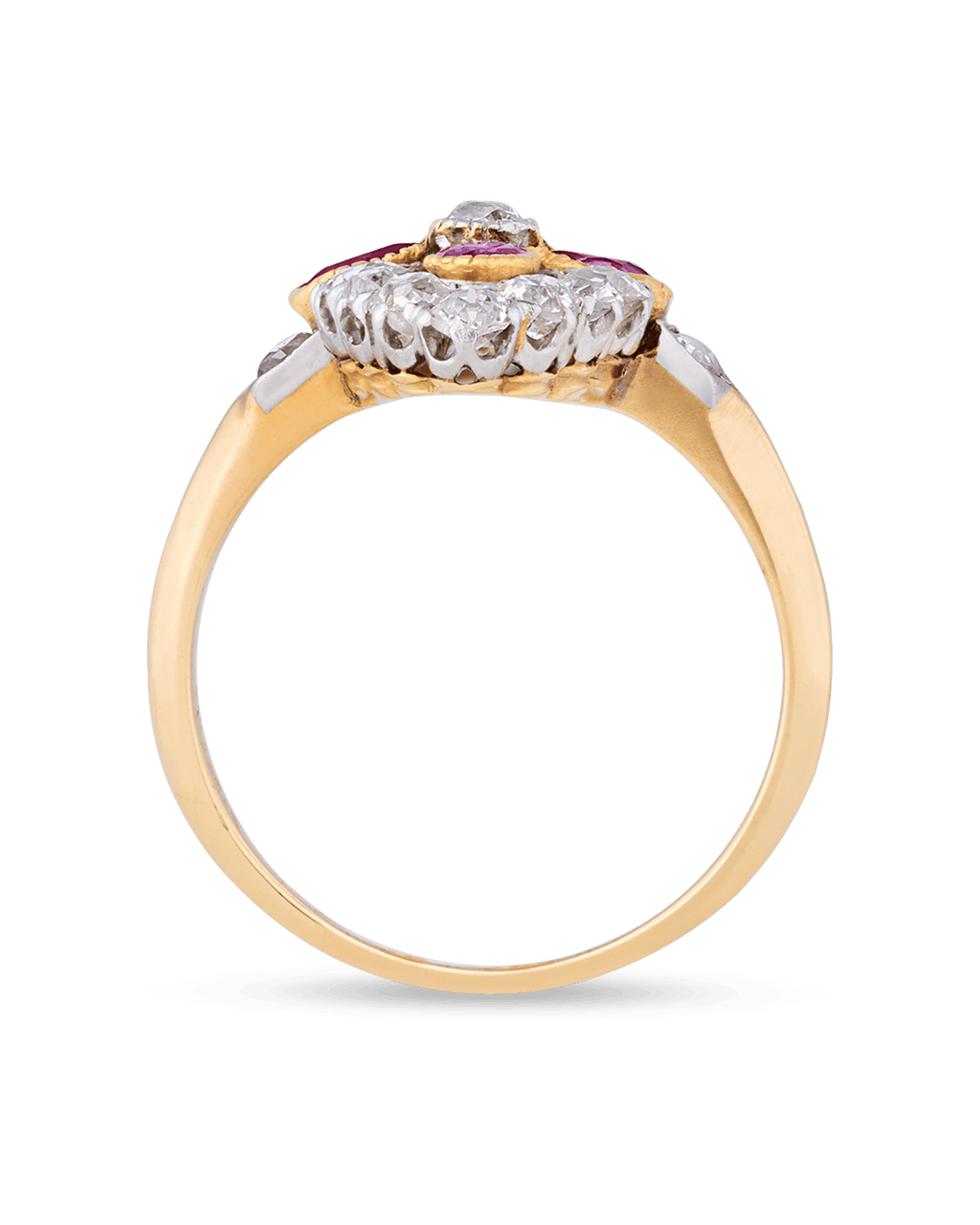 Edwardian Diamond and Ruby Ring