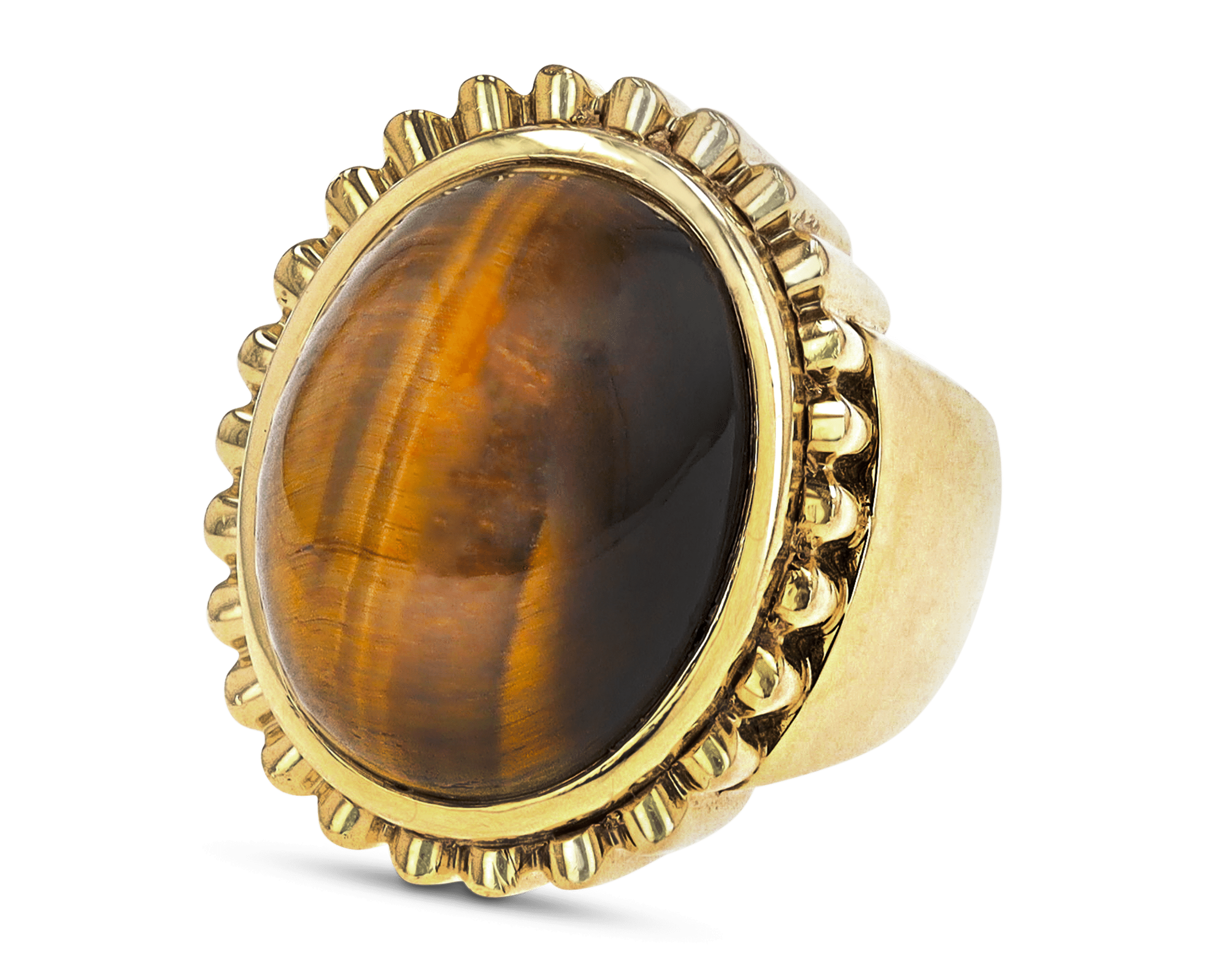 David Webb Tiger's Eye Dome Ring