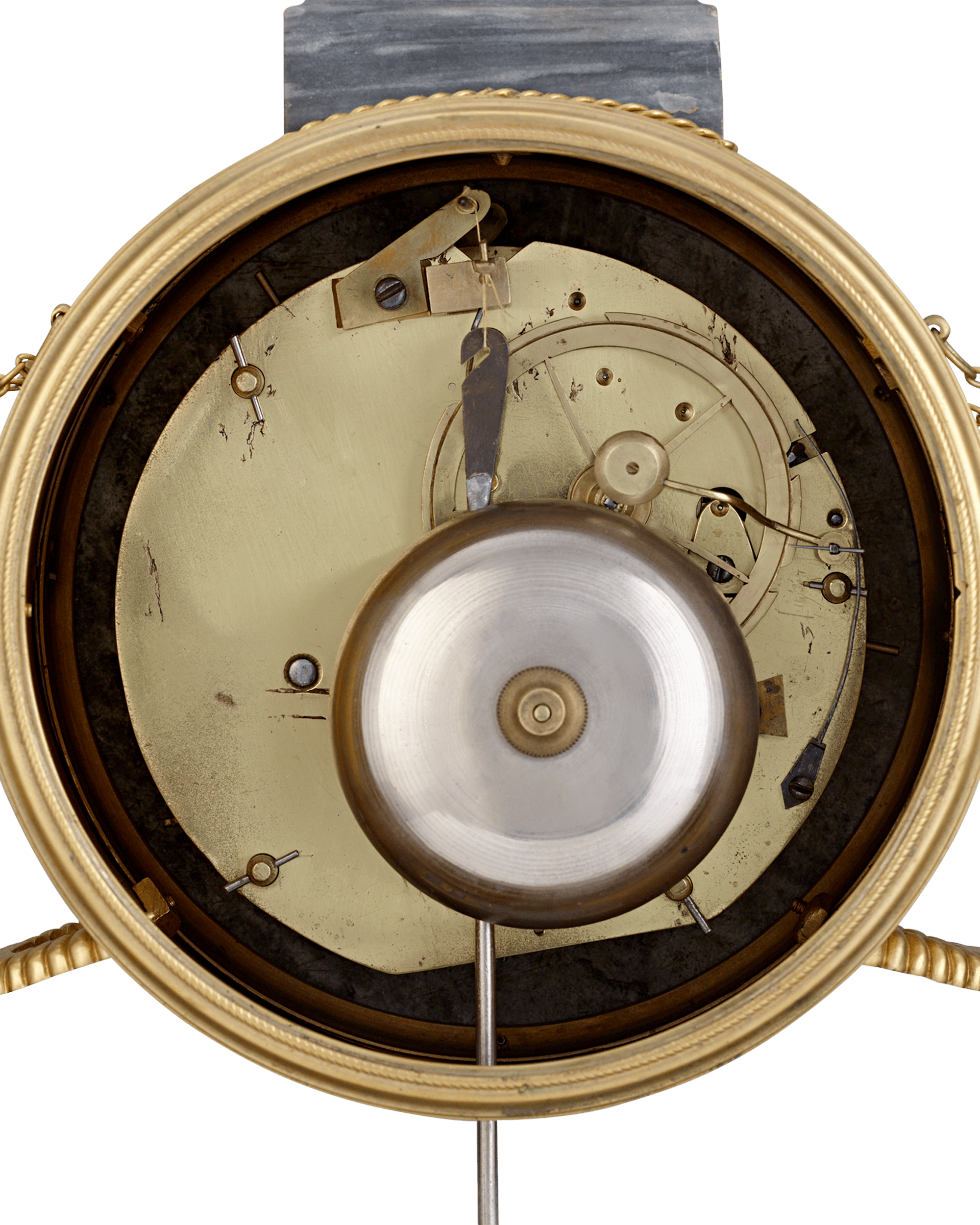 Louis XVI Marble Mantel Clock by Jean-Nicolas Schmit