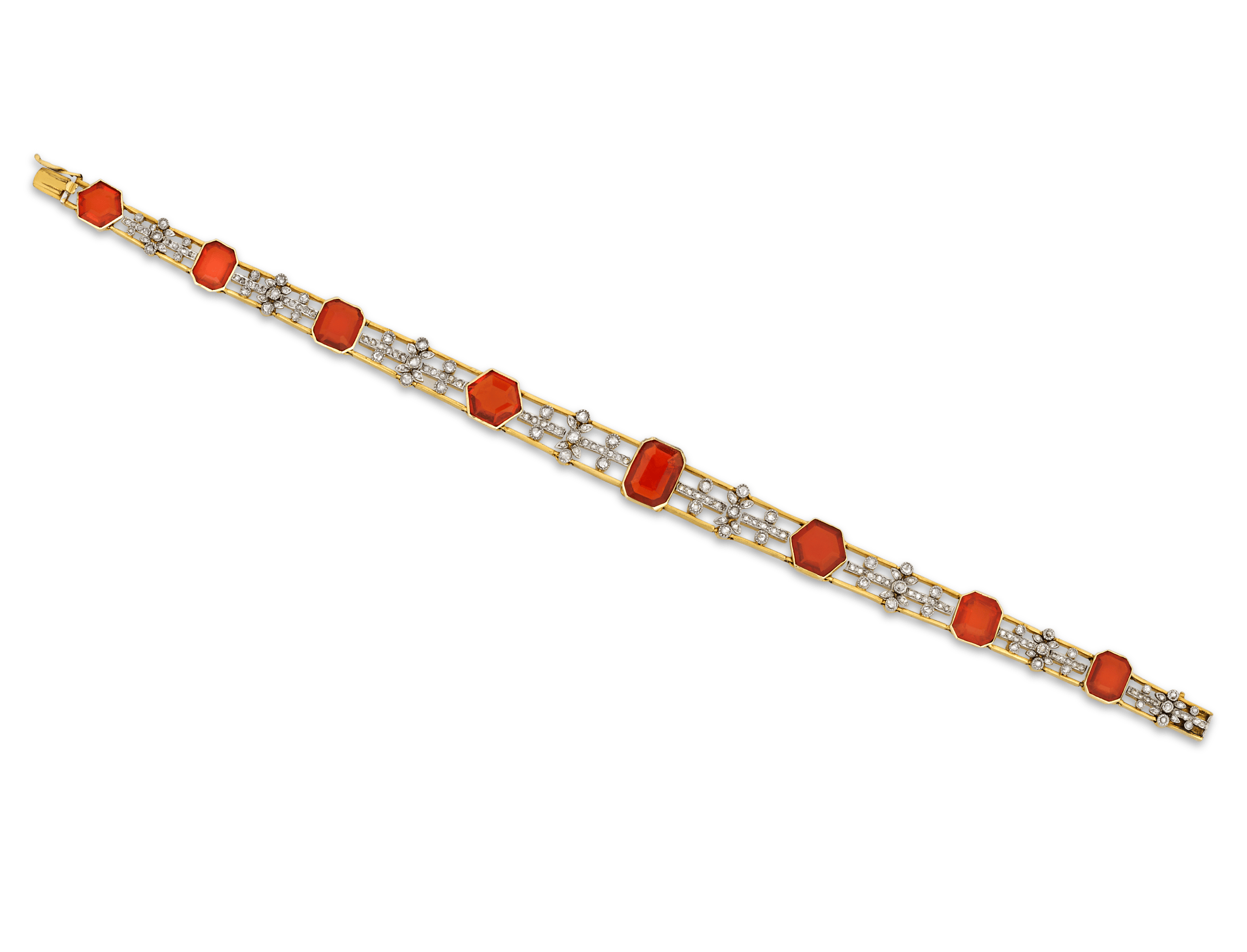 Fire Opal Convertible Choker and Bracelet