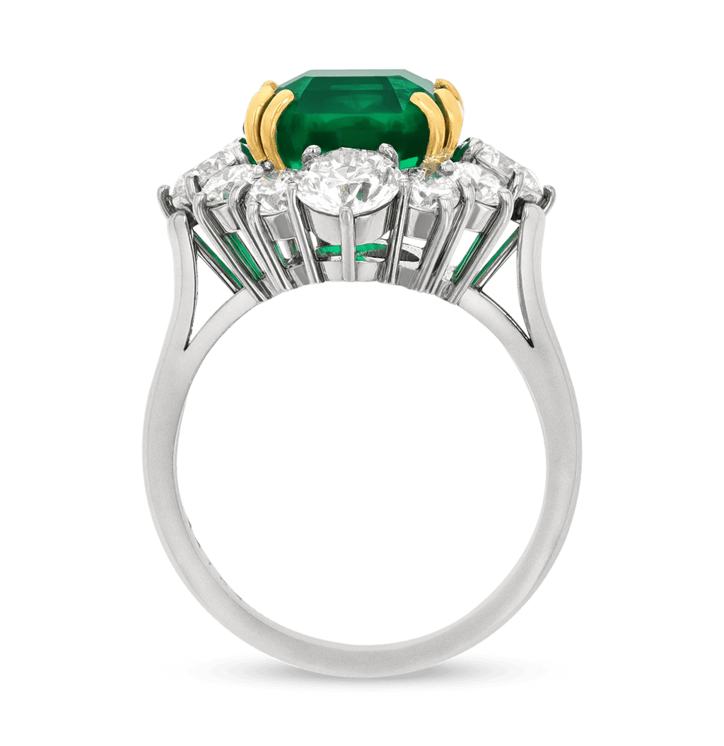 Emerald-Cut Colombian Emerald Ring, 5.71 Carats