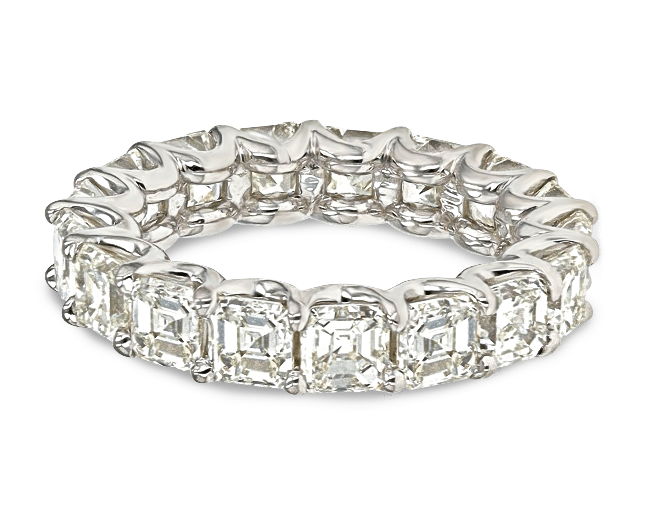 Asscher-Cut Diamond Eternity Band, 6.79 Carats