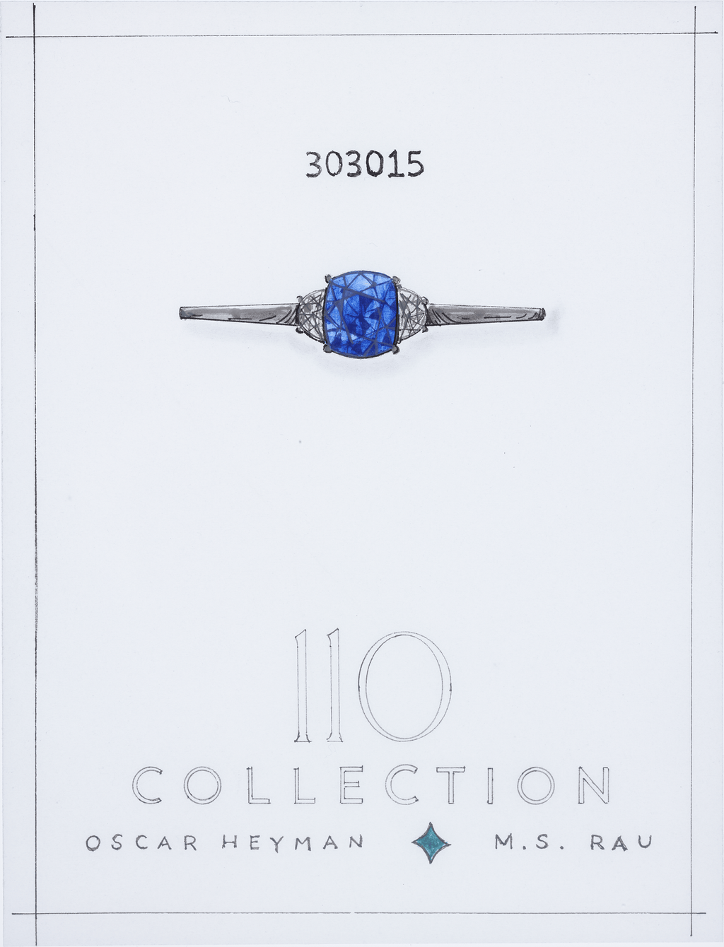 Oscar Heyman Untreated Ceylon Sapphire Ring, 8.53 Carats