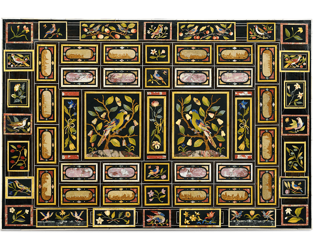 Grand Ducal Pietre Dure Console Tables