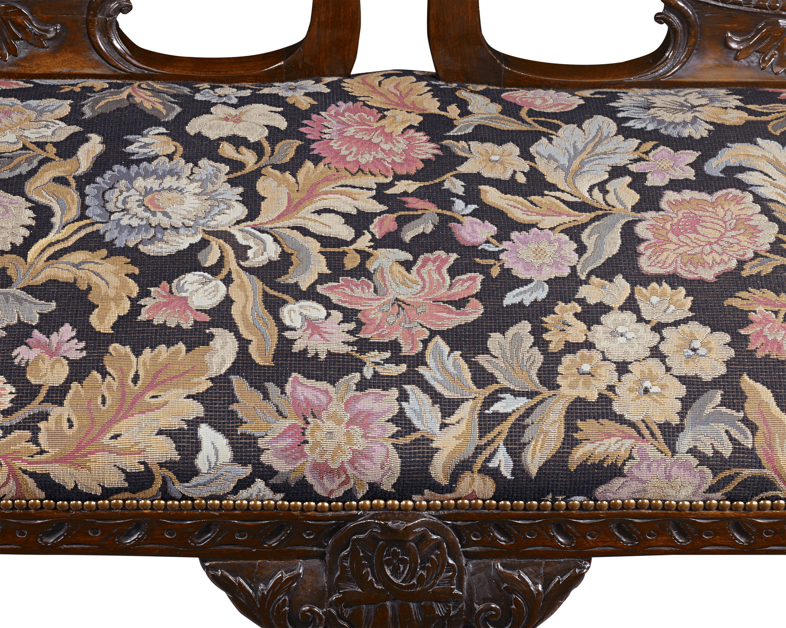 George II Style Mahogany Double Chair Settee