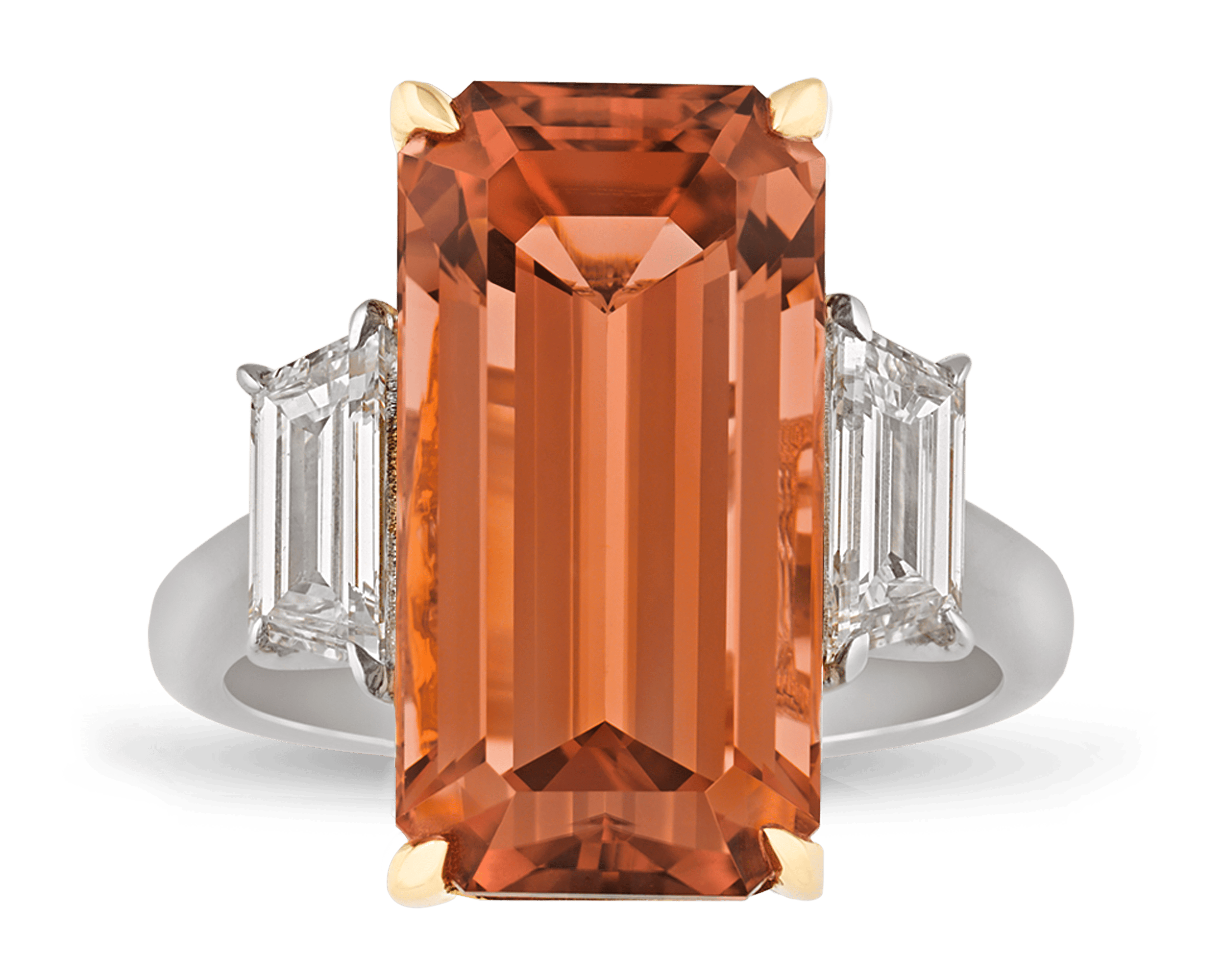 Peach Tourmaline Ring, 10.79 Carats