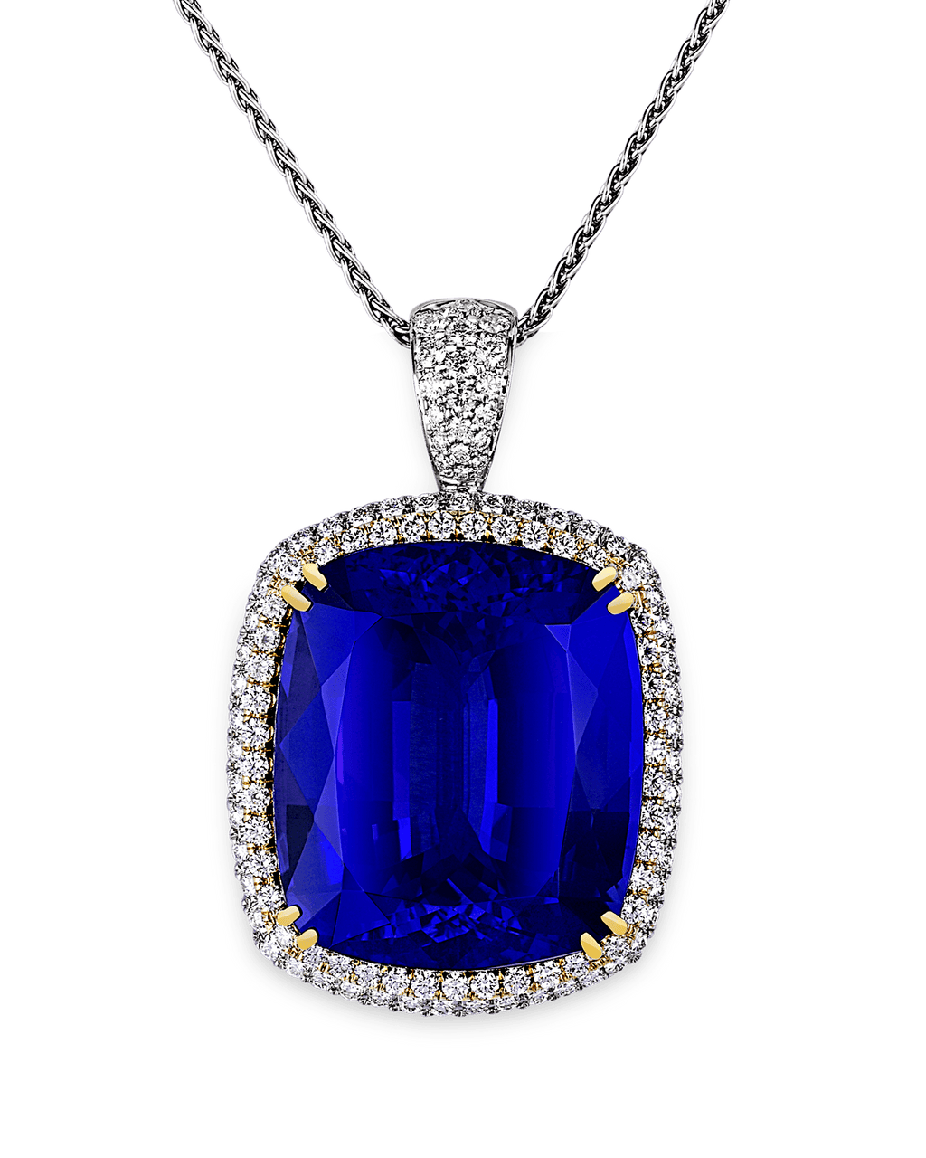 Untreated Tanzanite Pendant, 104.39 Carats