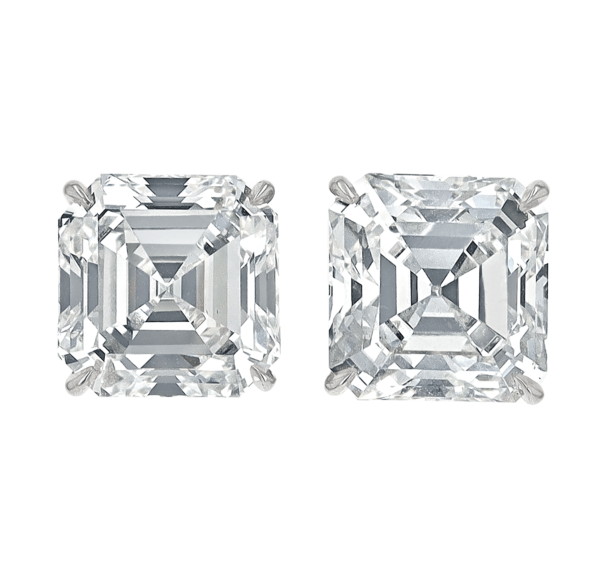 Asscher-Cut Diamond Earrings