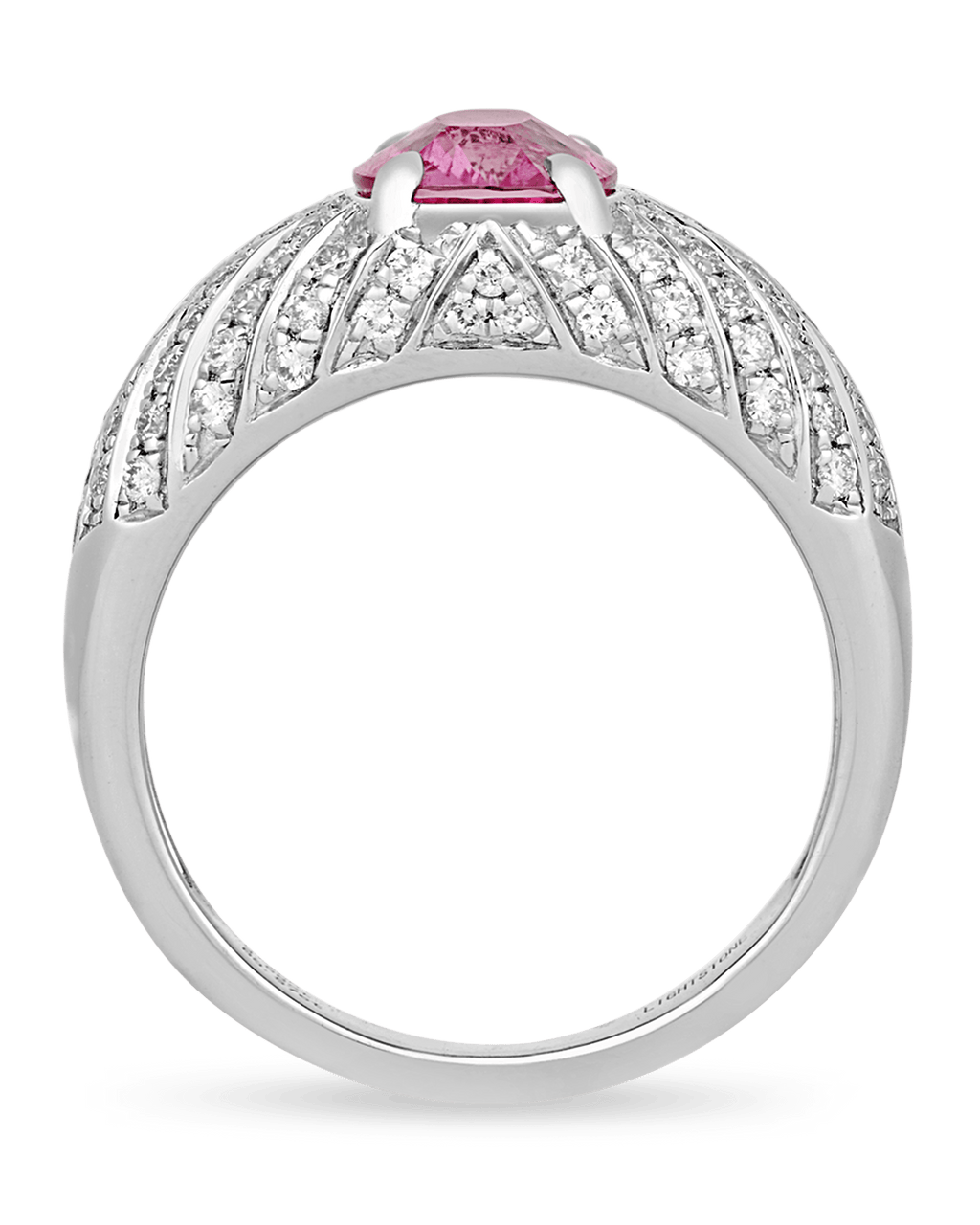 Untreated Pink Sapphire Ring, 2.58 Carats