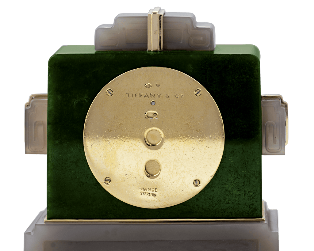 Tiffany & Co. Art Deco Jade Clock