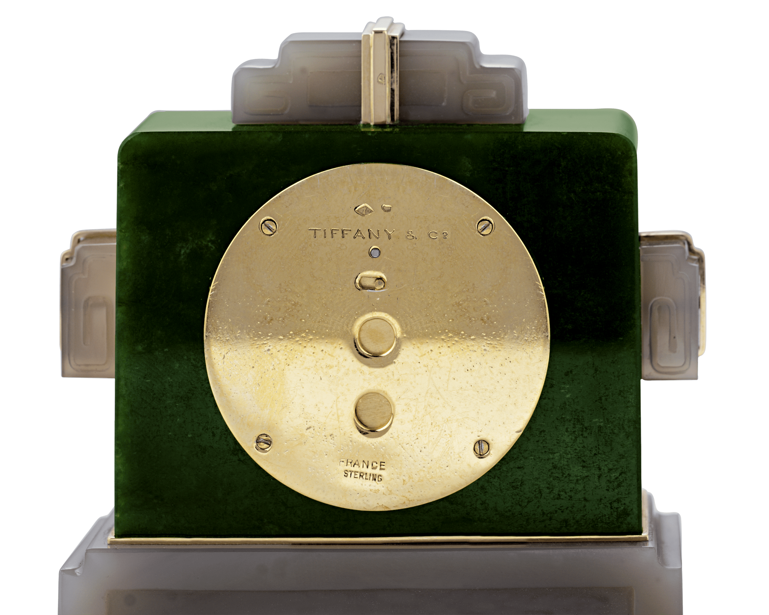 Tiffany & Co. Art Deco Jade Clock