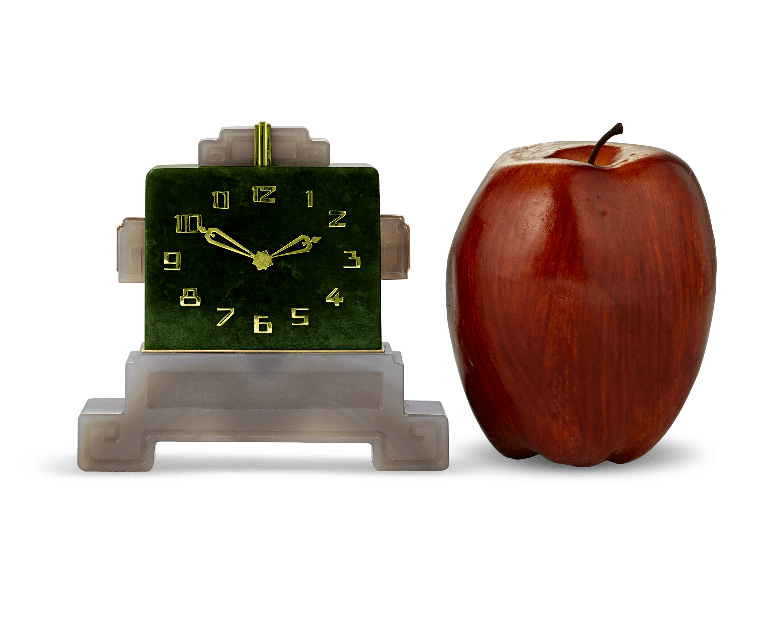 Tiffany & Co. Art Deco Jade Clock