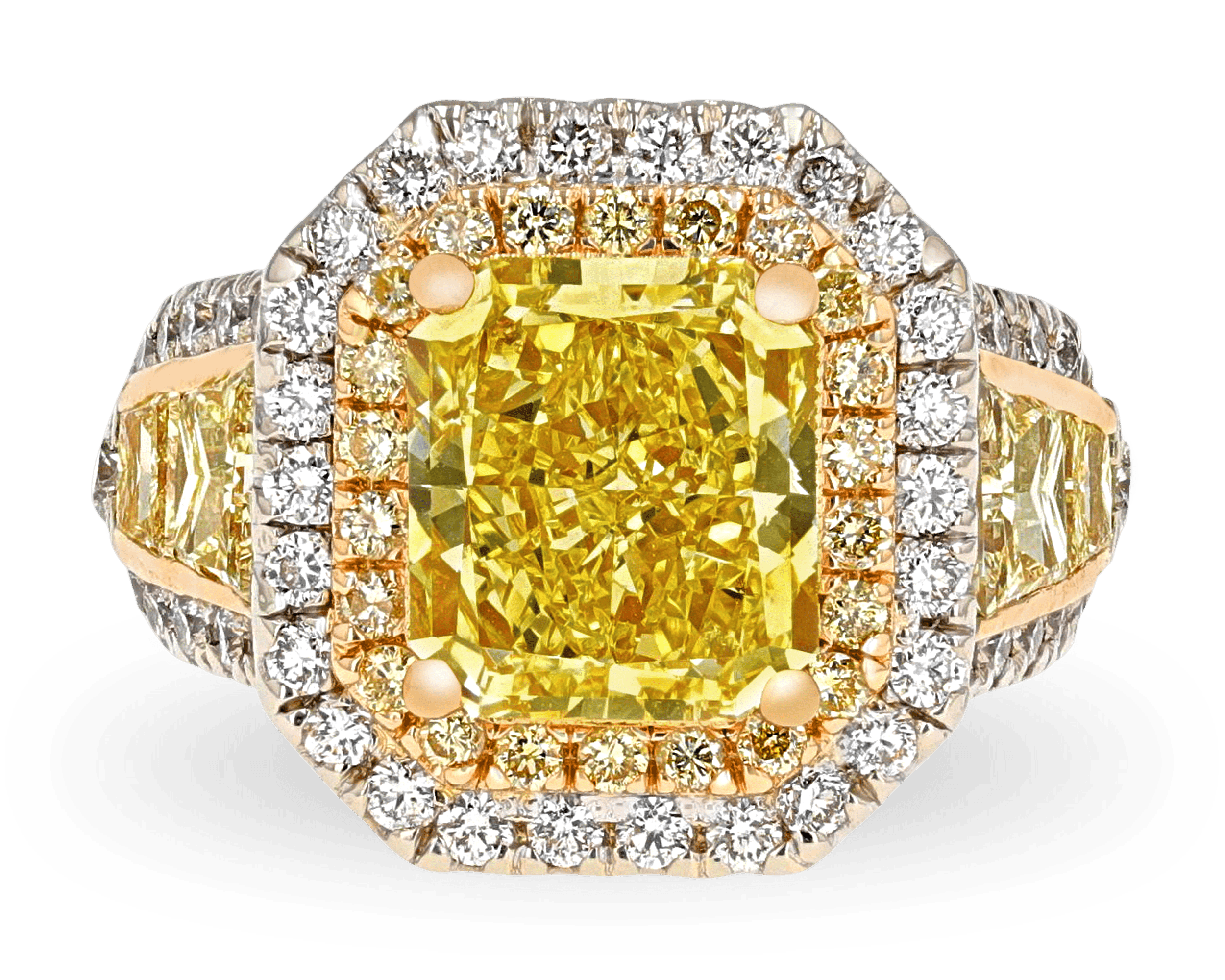 Fancy Light Yellow Diamond Ring, 3.17 Carats