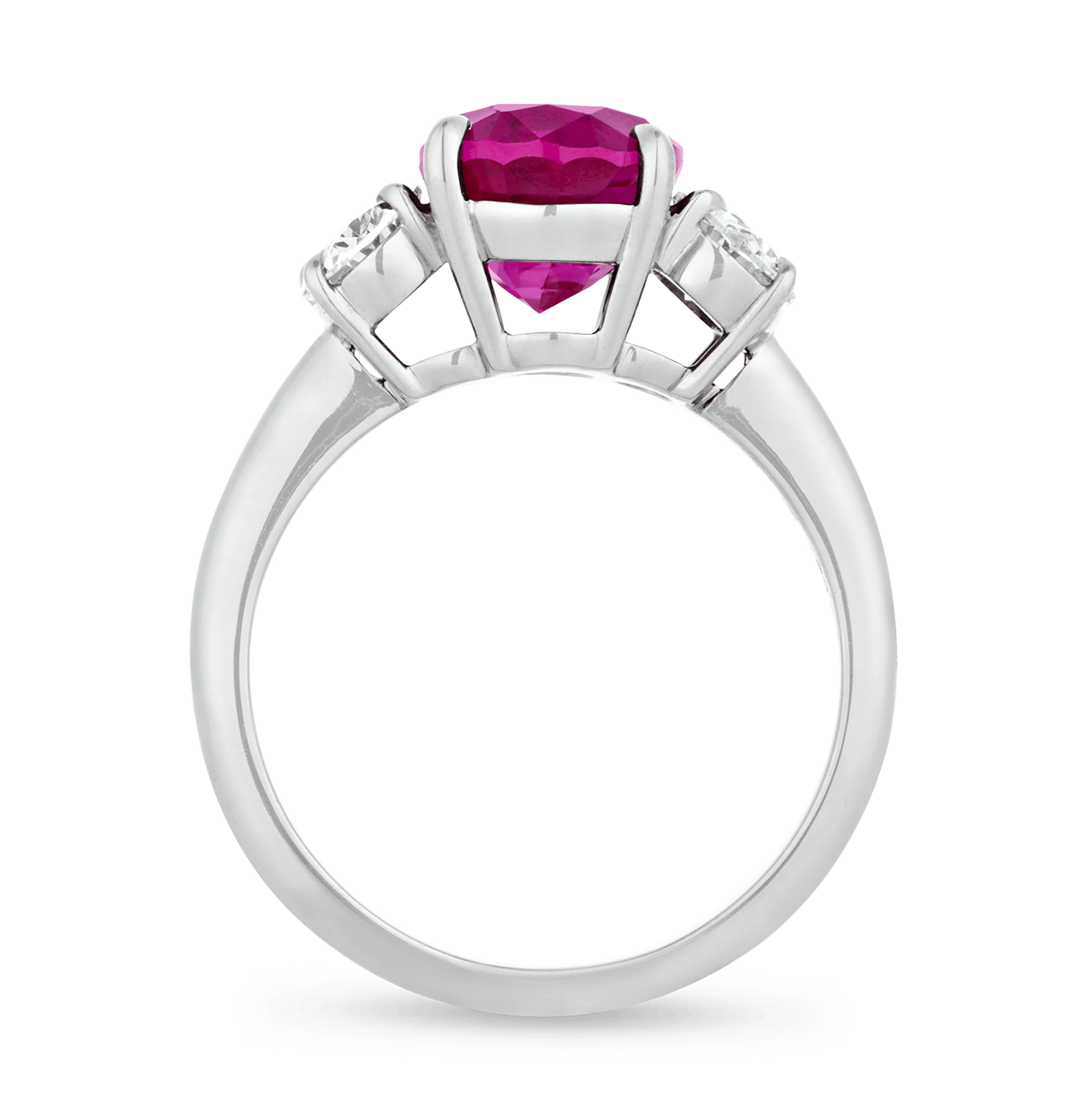 Burma Ruby and Diamond Ring, 4.06 carats