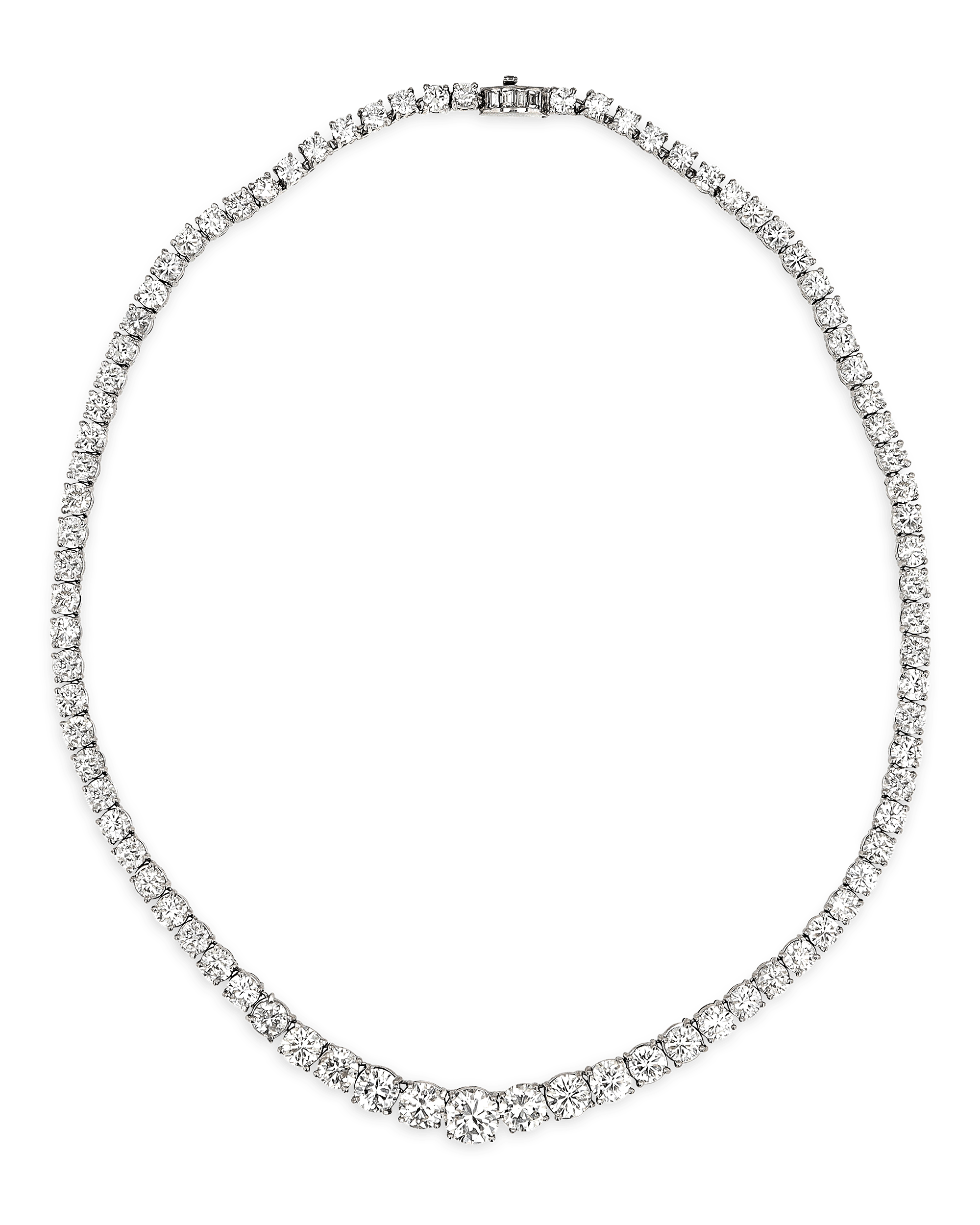 Diamond Rivière Necklace, 25.00 Carats