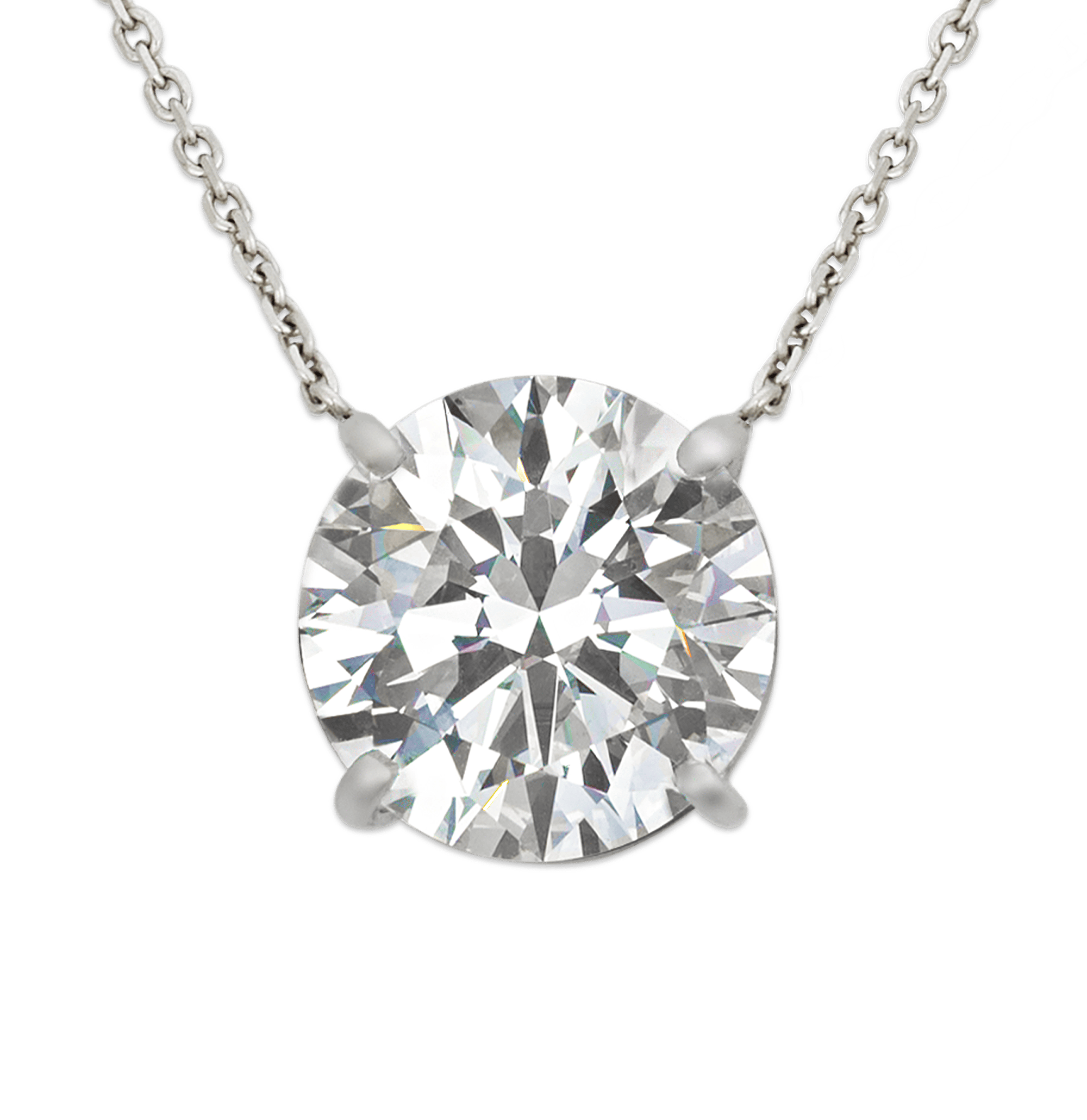 White Diamond Pendant, 11.52 Carat