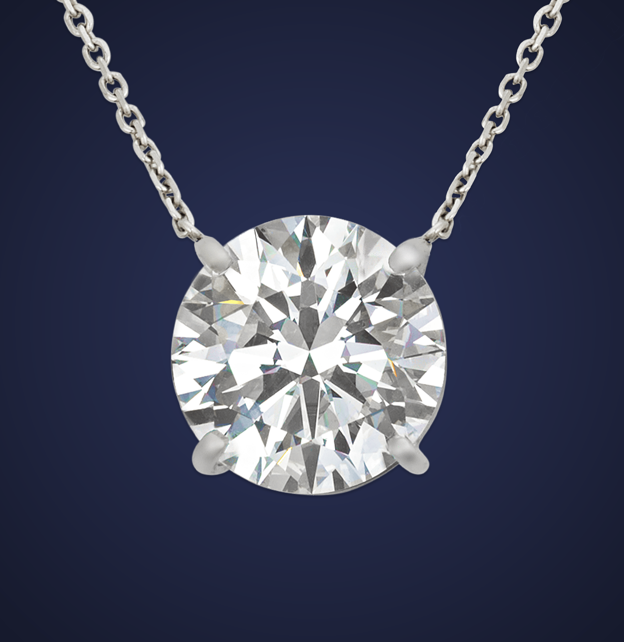 White Diamond Pendant, 11.52 Carat