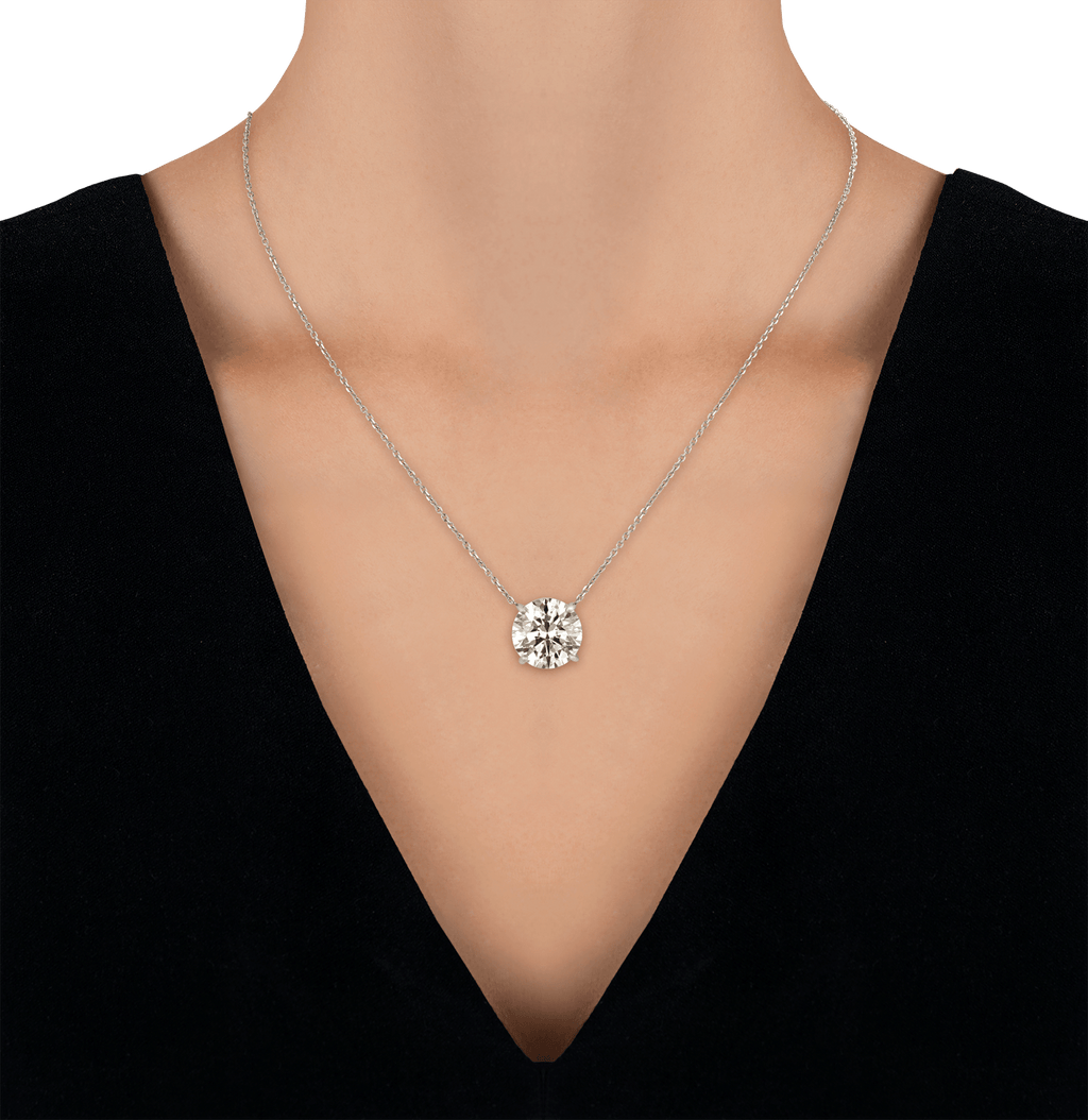White Diamond Pendant, 11.52 Carat
