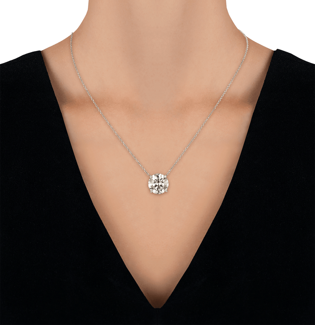 White Diamond Pendant, 11.52 Carat