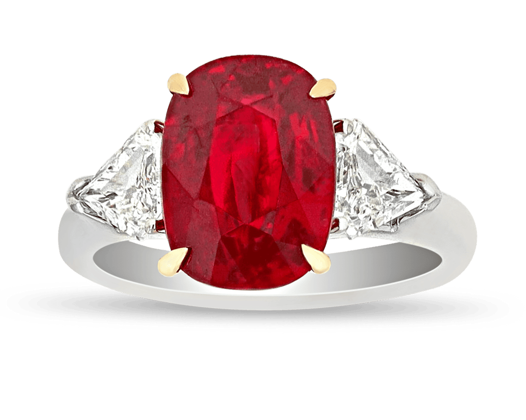 Krementz Ruby Ring, 5.26 Carats
