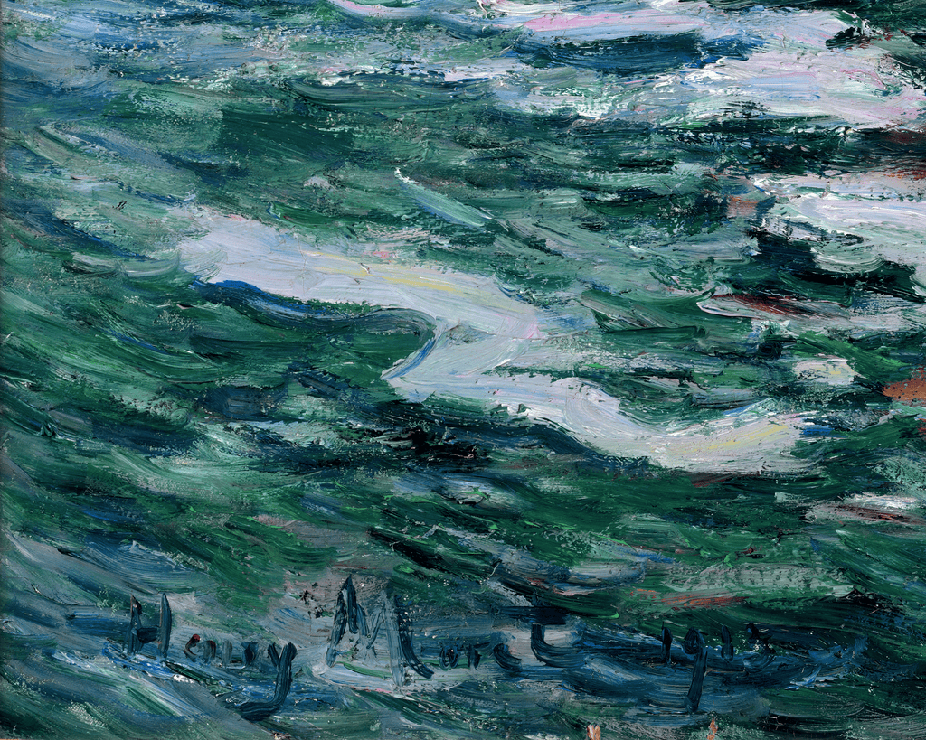 Barque de pêche en mer by Henry Moret